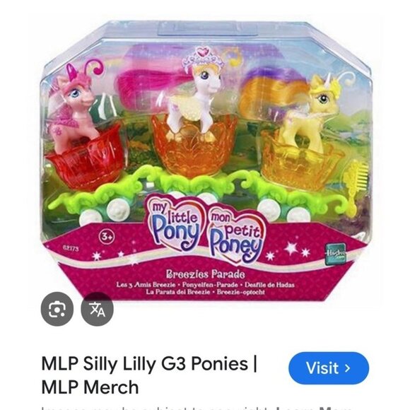 My Little Pony G3 Breezie Parade Silly Lilly Breezie Figure Hasbro Lily 3” MLP - Picture 9 of 9